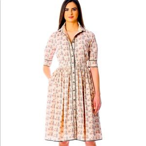 Bicycle Dress Anthropologie Style Fit & Flare Dress Size Large Vintage Dress